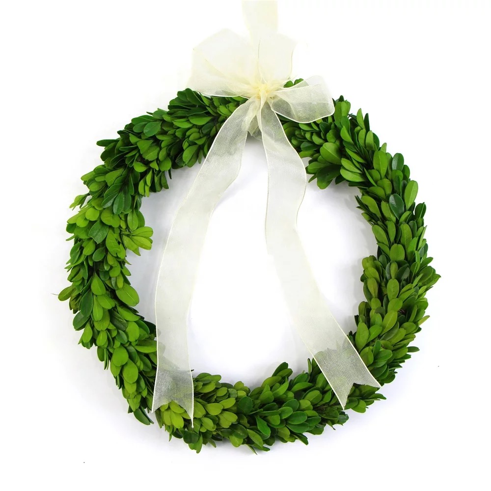 Preserved boxwood wreath 