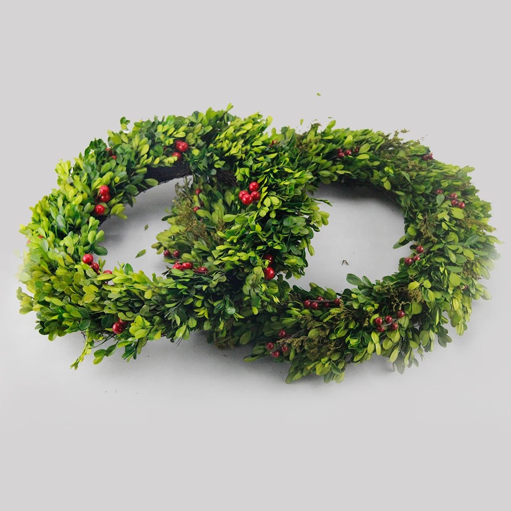 Preserved boxwood wreath