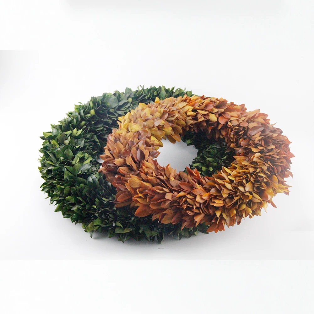 Preserved boxwood wreath